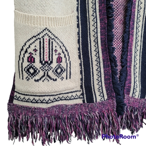 Anthropologie Angel Of The North Wool Cardigan Sweater Vest - Picture 4 of 11